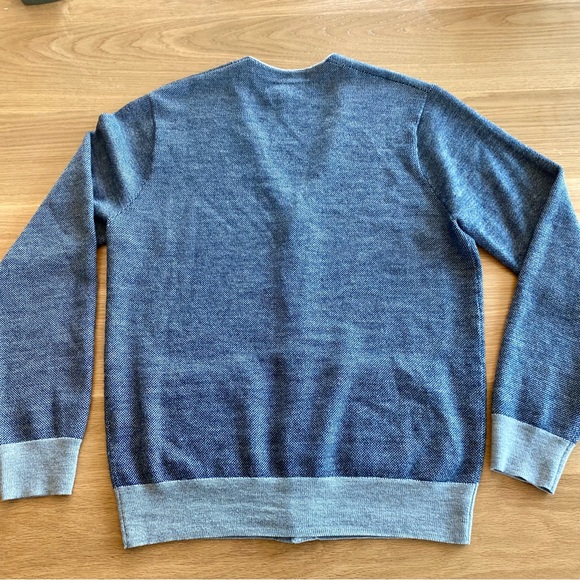 BONOBOS Cardigan Sweater Men's  Extra Fine Merino Wool Slim Fit Pullover Size M - Picture 5 of 5